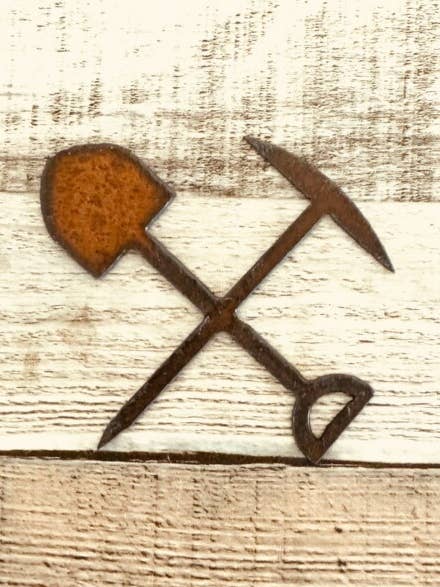 Miners Pick and Ax Gold Miner Magnet for wholesale by Universal Ironworks USA