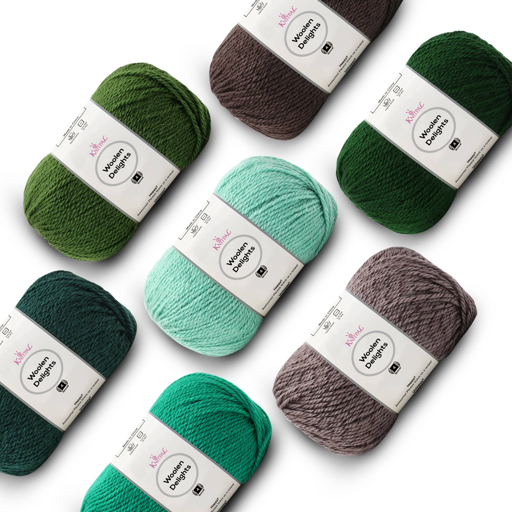 KnitPal - Wholesale Yarn - Woolen Delights Multicolor Pack of 7 Skeins3