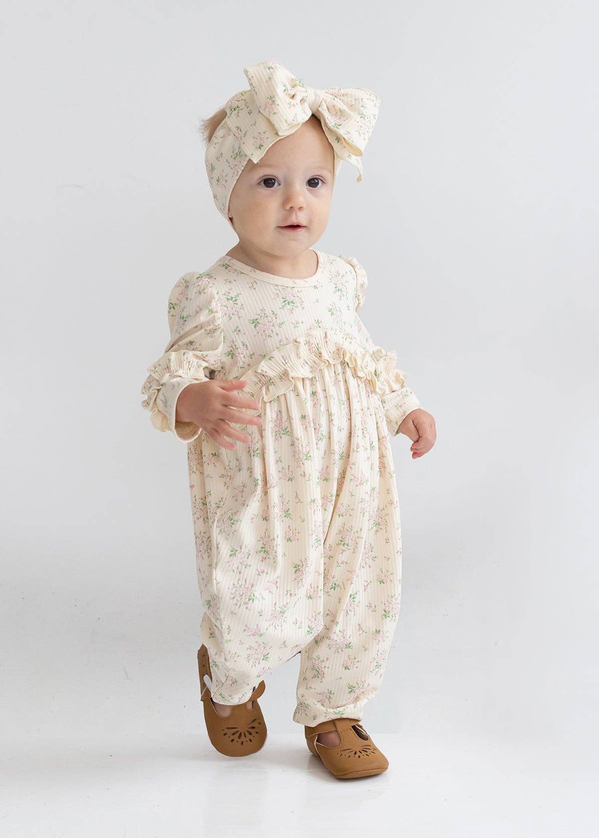 Ivory Breakfast in Bed Romper for wholesale on Faire3