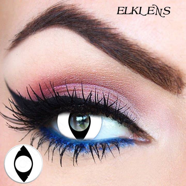 ELKLENS - Wholesale Costume - Unisex - Halloween Let Us Be Mysterious Demons Cat's-Eye Cosplay Contact Lenses4