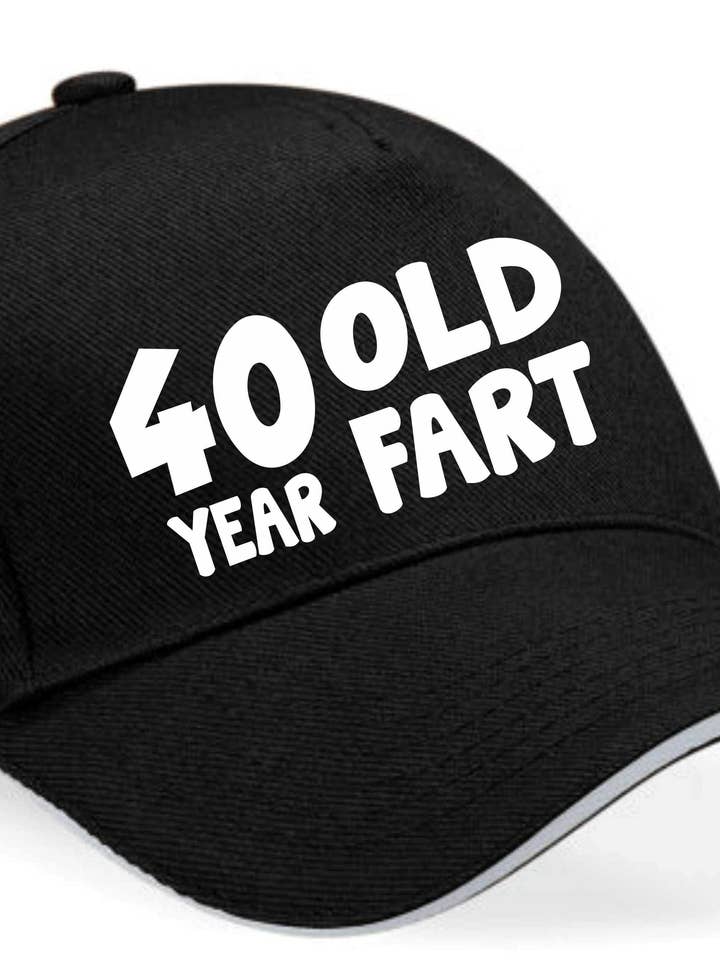 Gorra de béisbol con forma de pedo de 40 años, regalo de 40 cumpleaños para hombres y mujeres para venta al por mayor de Print4U