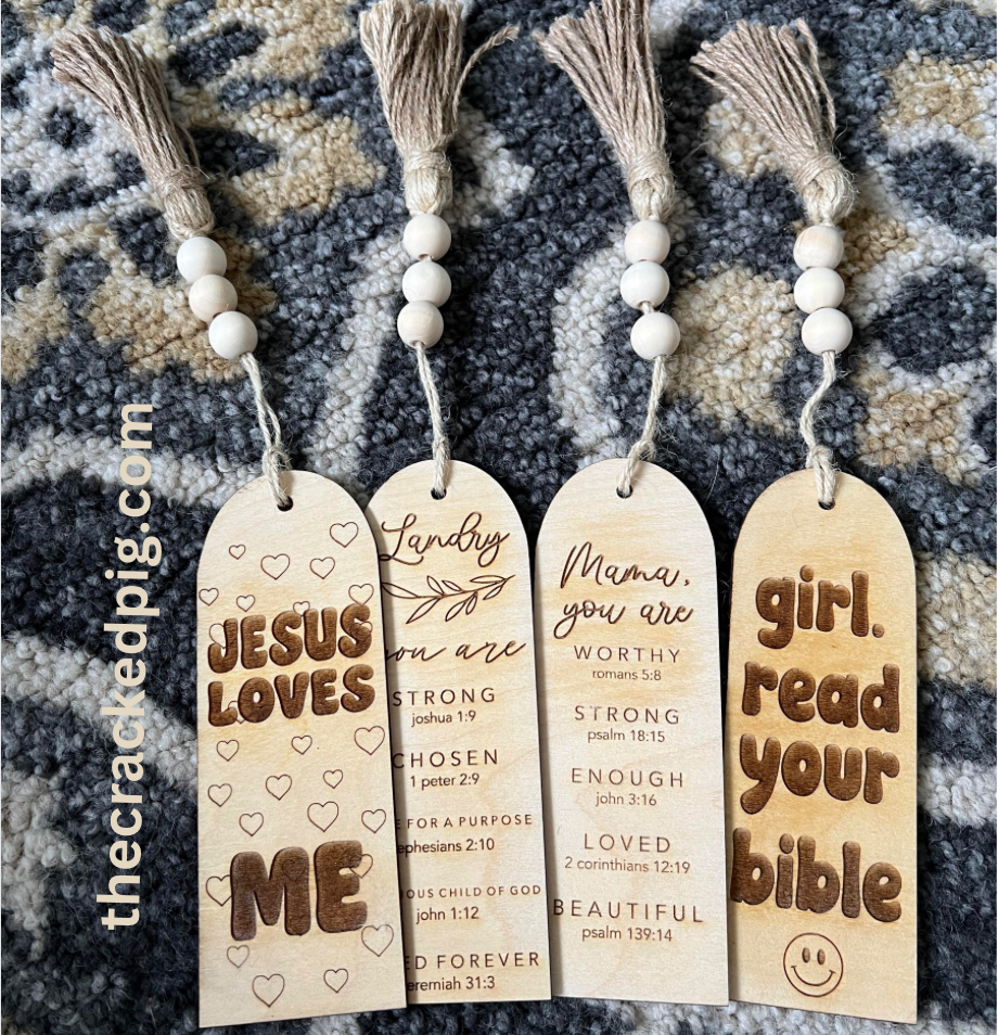 The Cracked Pig - Wholesale Bookmark - Religious Themed Bookmarks With Decorative Tassel4