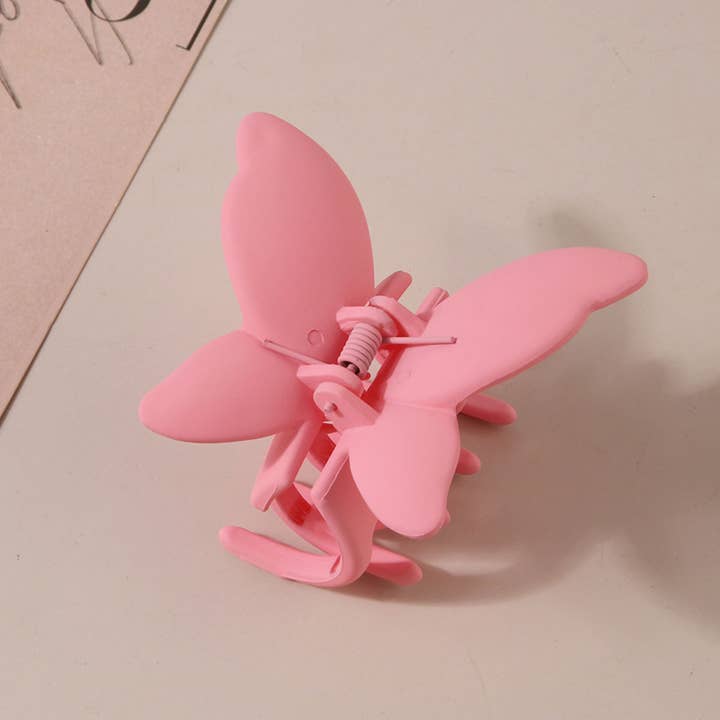 ACCITY - Wholesale Hair Clip - Women's - Matte Butterfly Hair Claw Clip – Strong & Stylish_CWAHA00878