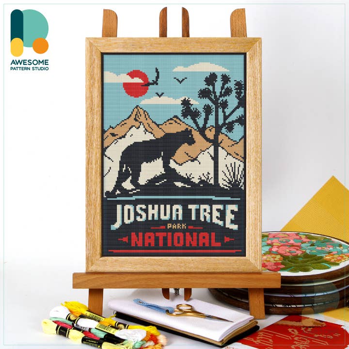 CS2681-2 Joshua Tree National Park, Räknat korsstygnssats för wholesale av Awesome Pattern Studio