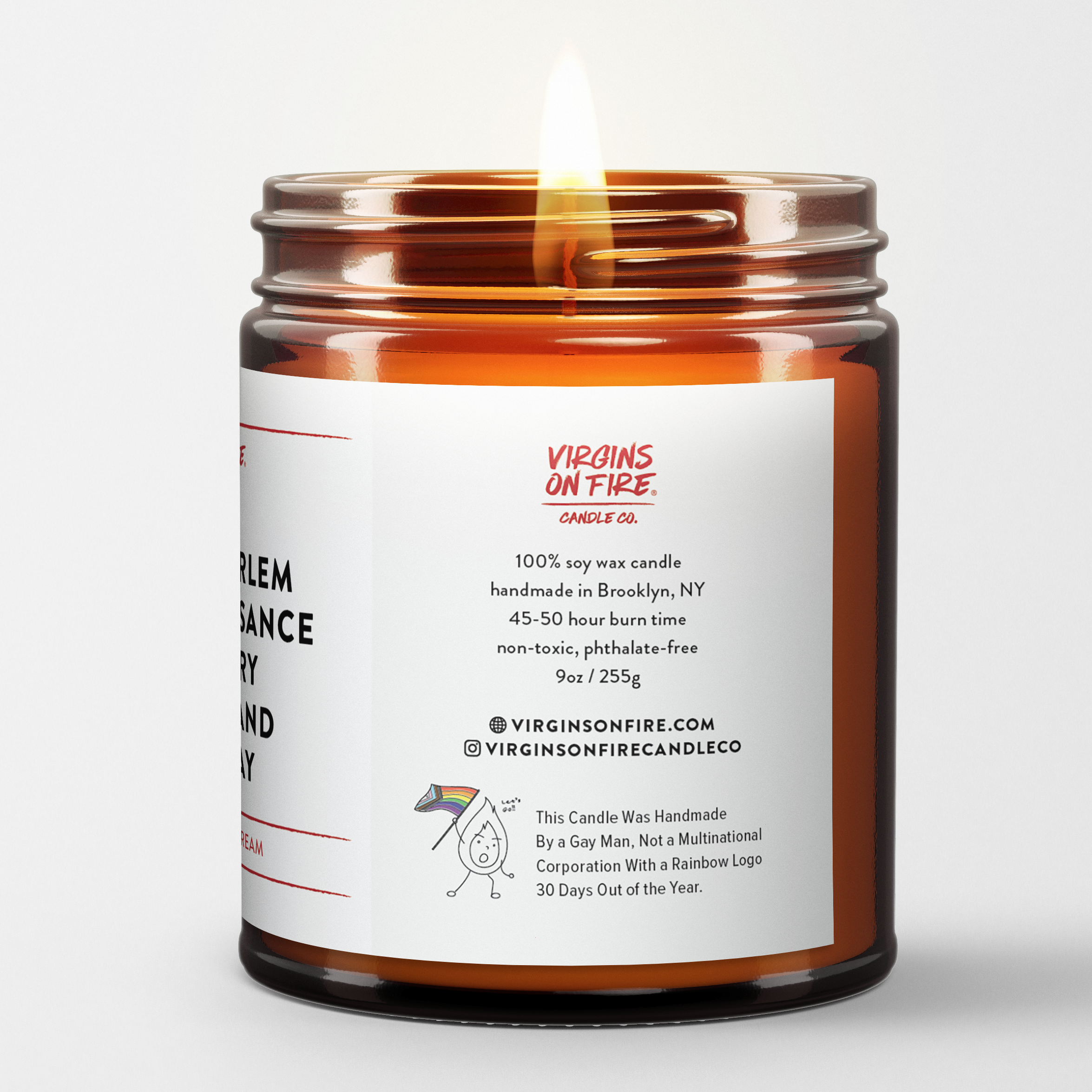 Virgins On Fire Candle Co. - Wholesale Jar/Filled Candle - THE HARLEM RENAISSANCE WAS VERY BLACK AND VERY GAY - Candle3