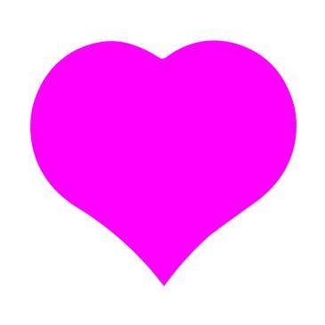 Heart - small - decoration label - roll of 500 pieces for wholesale by Mini Art Products