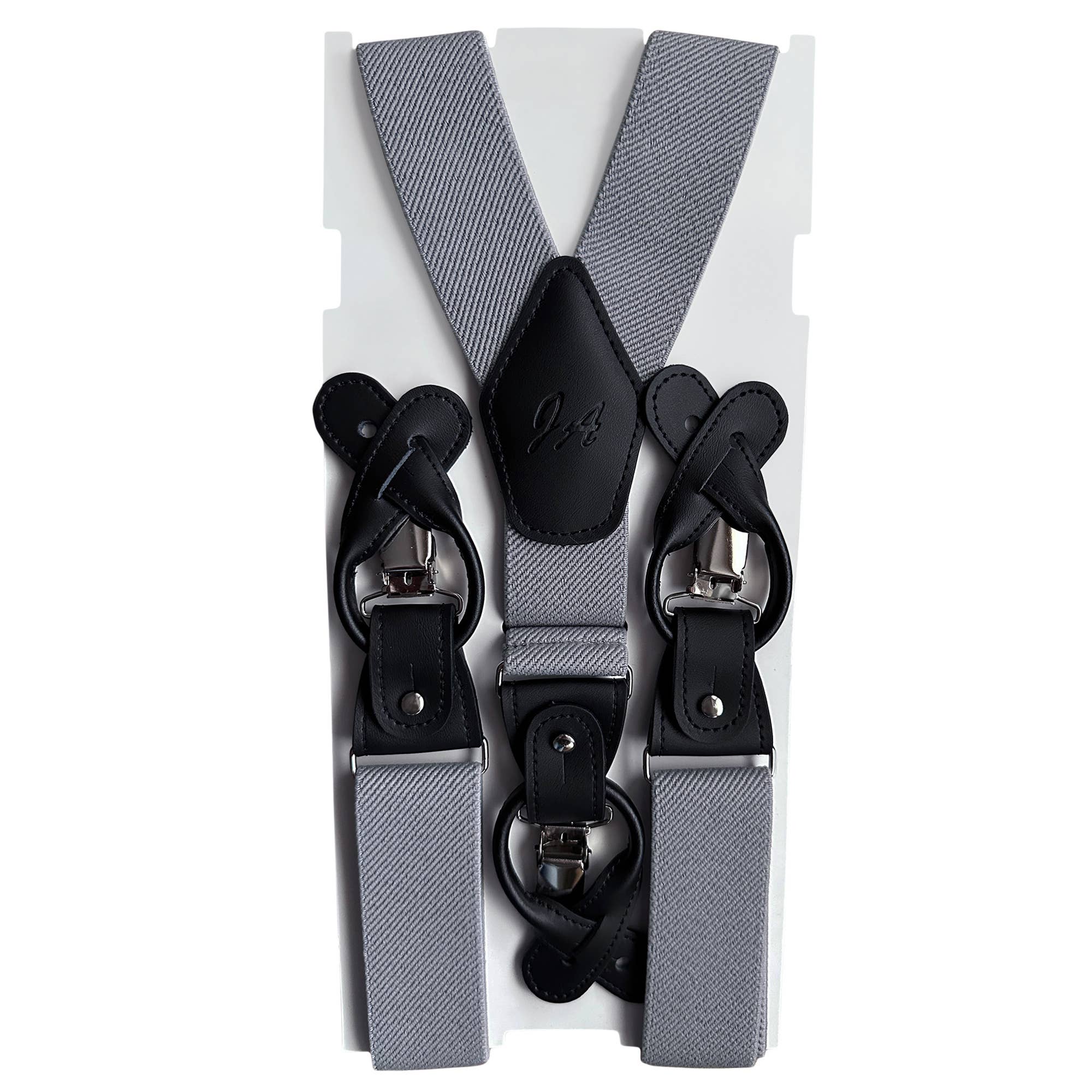 Jacob Alexander - Vente Bretelles – homme - Bretelles solides élastiques en Y pour hommes10