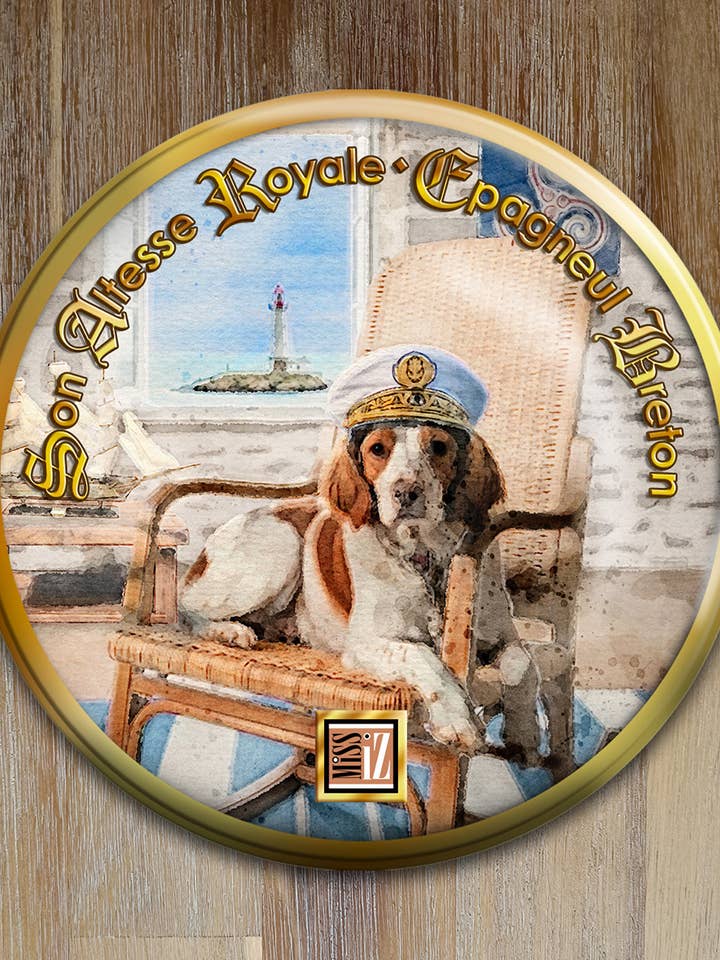 Íman de frigorífico > Cão: EPAGNEUL BRETON por atacado de Miss Iz