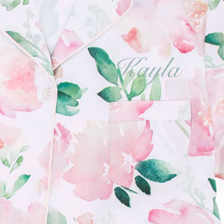 Weddingstar Inc. – Conjunto de pijama - Mulher por atacado – Conjunto Feminino de Pijama de Cetim com Estampa Floral13