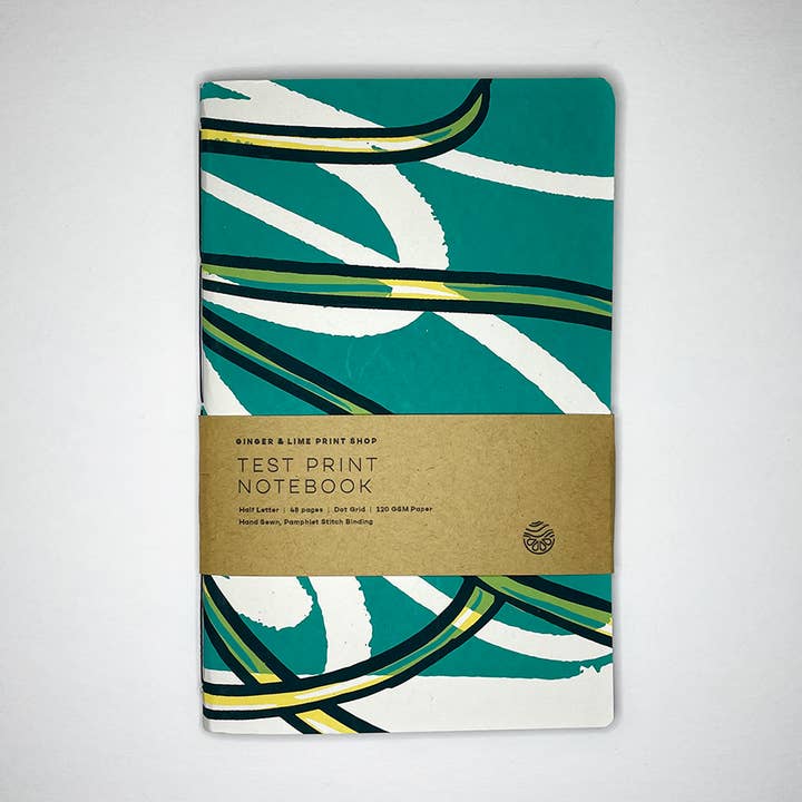 Half Letter Test Print Notebook - Free Tangle for wholesale by Ginger & Lime Print Shop