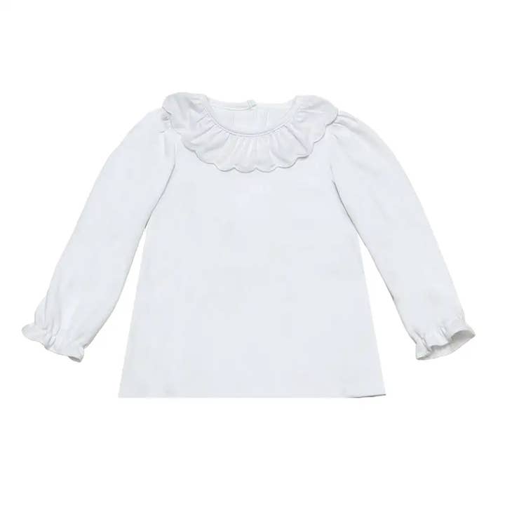 White Knit Scalloped Blouse
for wholesale on Faire