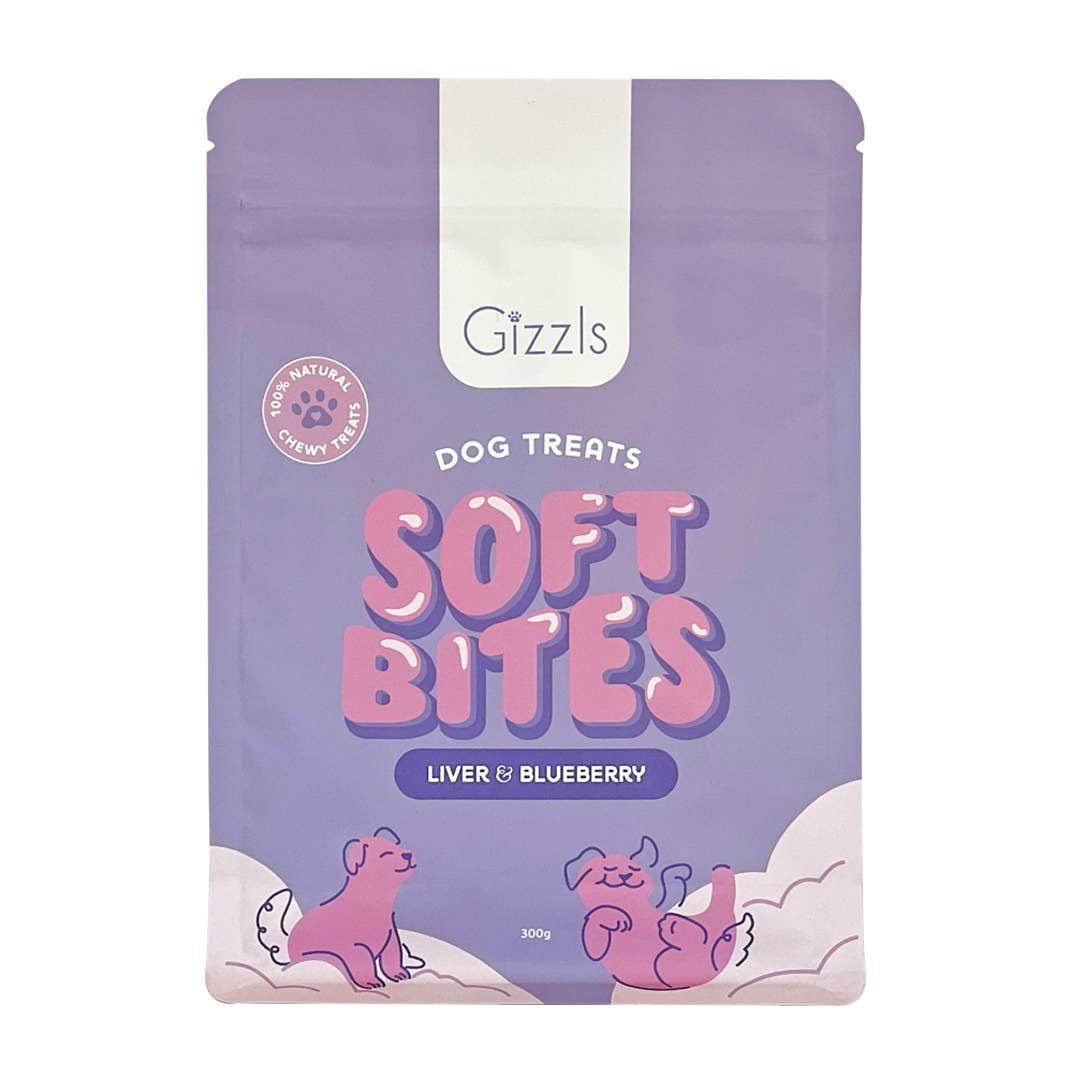 Gizzls - Wholesale Pet Treats - Dog - Gizzls Soft Bites "The Purple One" Dog Treats (300g)2