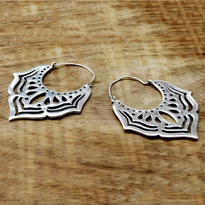 Gypsy Winds Bcn - Wholesale Dangle Earrings - Tribal Lotus Earrings2