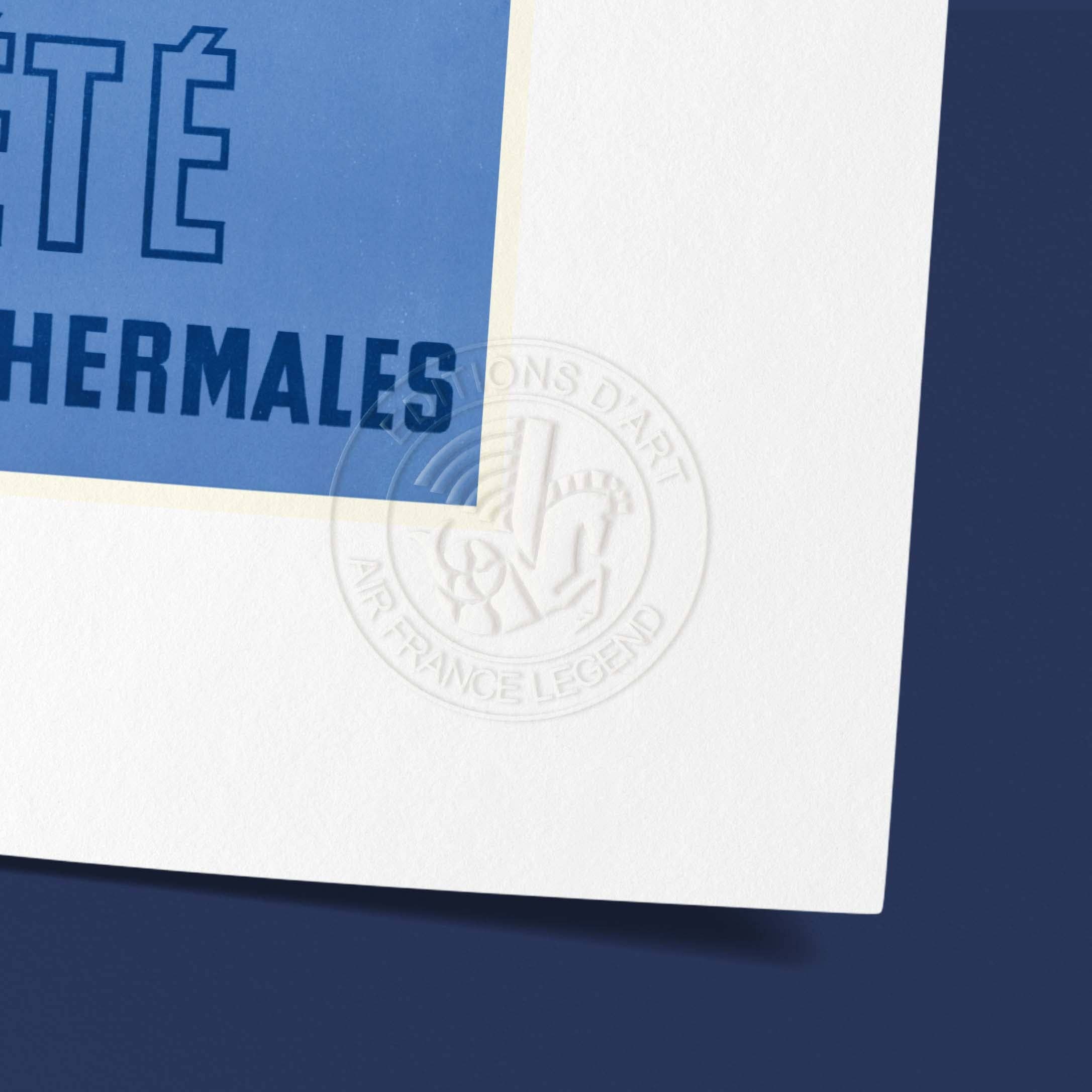 Oneart – Großhandel Poster – Air France Plakat / Sommerlinien / Stationen - AFL00163