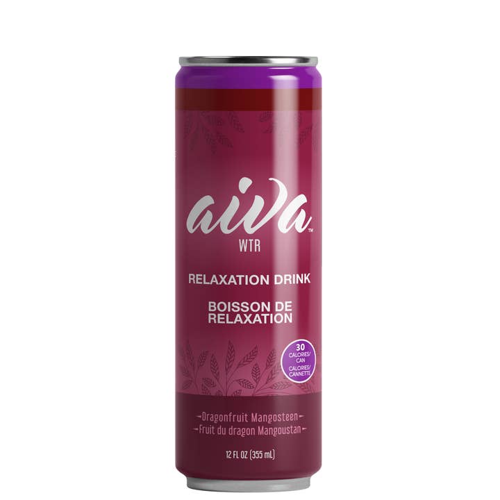 Aiva WTR Relaxation Drink - Venta al por mayor Aperitivo/cóctel sin alcohol - Bebida relajante Aiva WTR - Mangostán con fruta de dragón