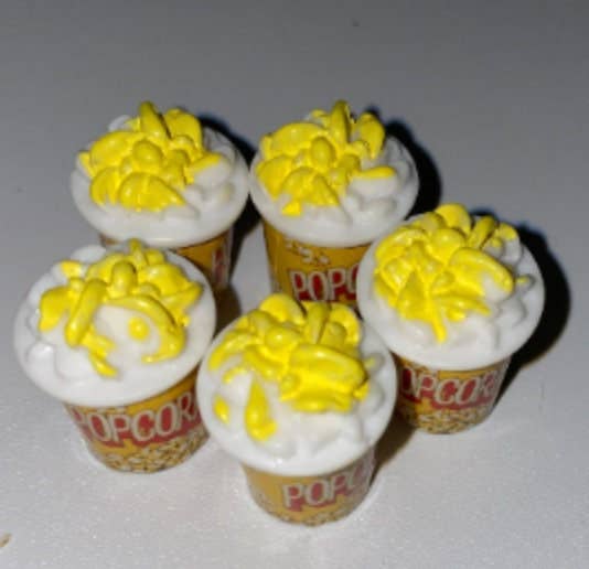 ASAP Craft Supplies - Wholesale Craft supplies - Popcorn Resin DIY Charms -5 pieces2