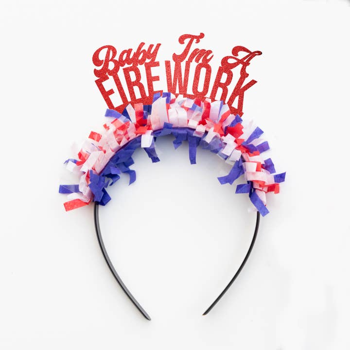 Baby I'm A Firework - Crown voor feesthoofdband op 4 juli voor wholesale door Festive Gal