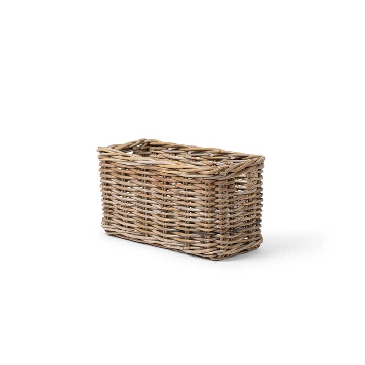 Basketly - Wholesale Basket - Rattan Rectangle Kubu Grey