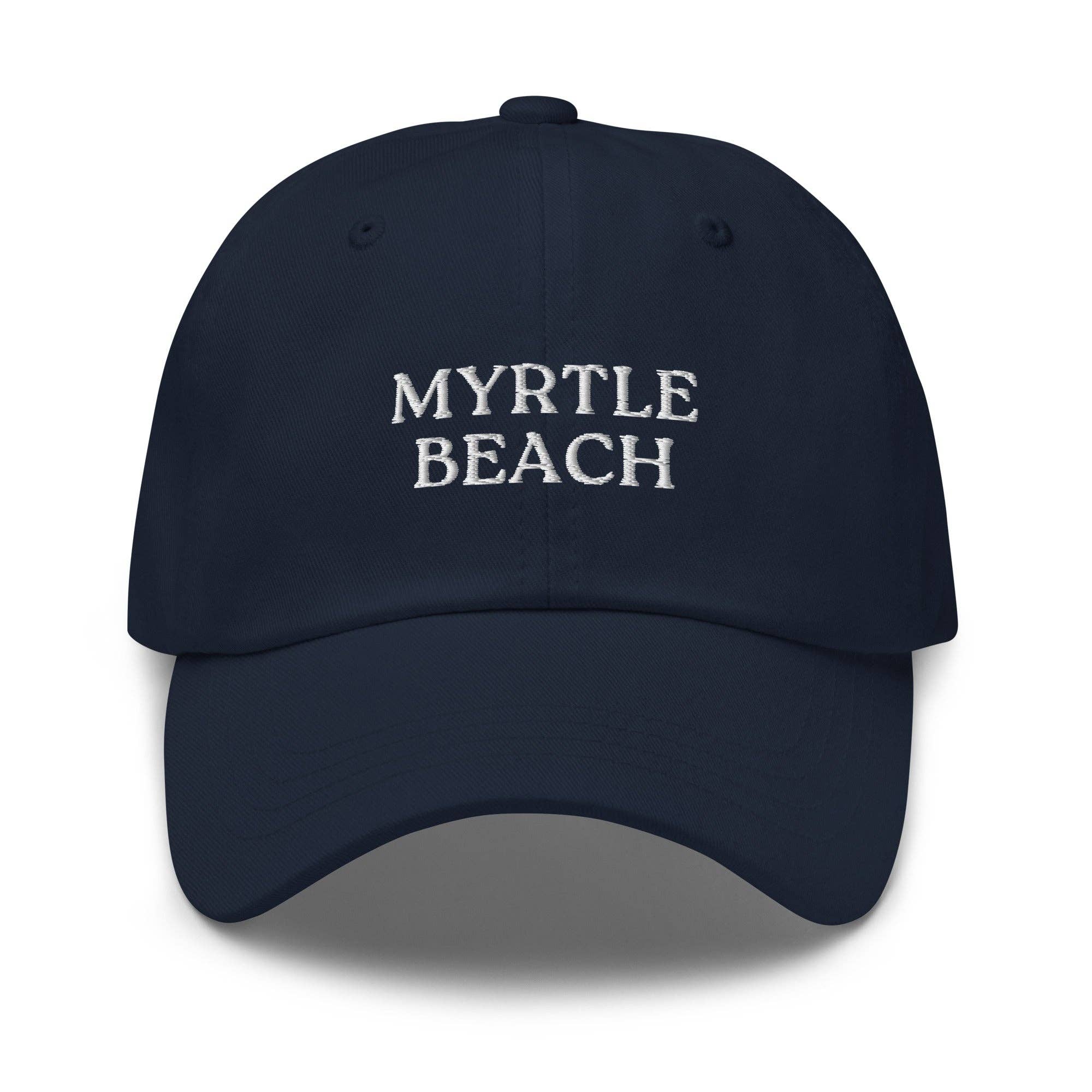 CRE PYT - Wholesale Baseball Cap - Unisex - Myrtle Beach SC South Carolina Embroidered Dad Hat | White Thread1