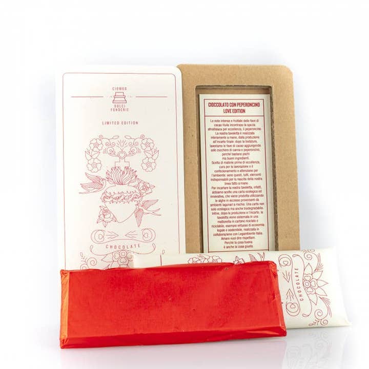 Emporio Sicilia - Wholesale Chocolate Bar - Modica IGP Chocolate with Chili Pepper - Ciomod