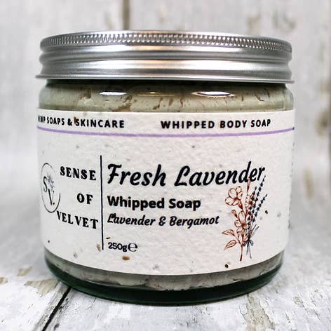 Jabón batido de lavanda fresca para venta al por mayor de Sense of Velvet