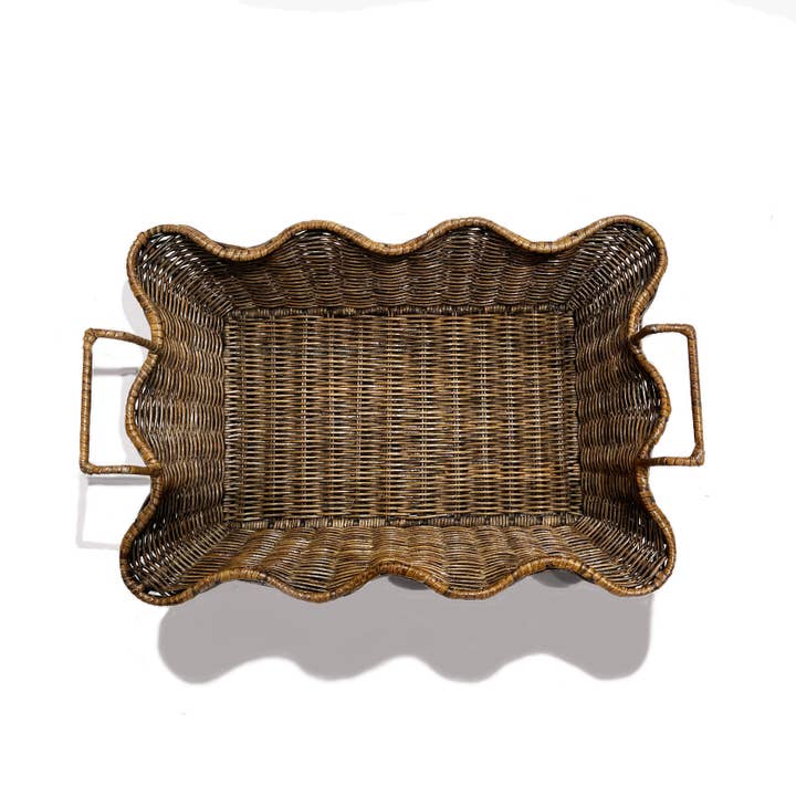 Matahari - Wholesale Decorative Tray - Small Scalloped Tray