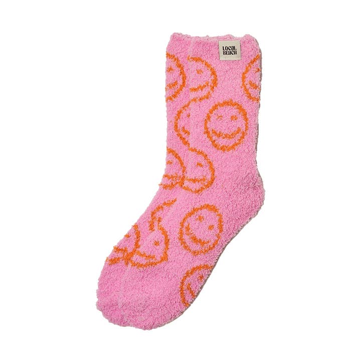 Local Beach – wholesale Socks – Women's – Smiley Local Beach Cozy Socks3