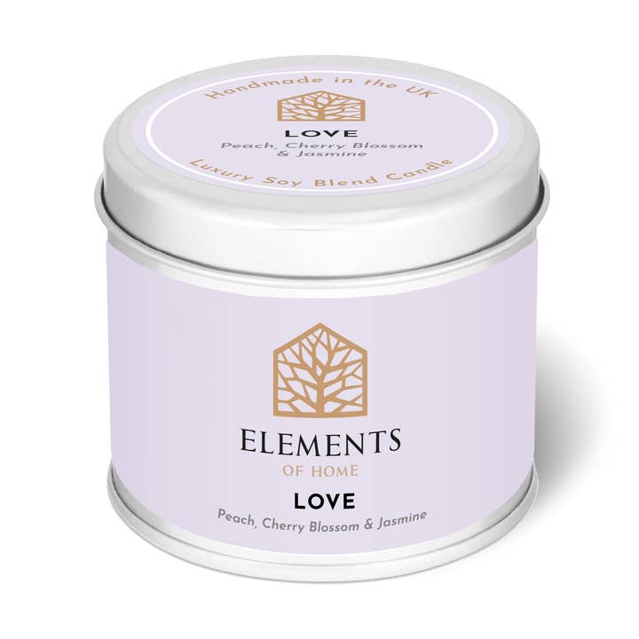 Love Candle In A Tin 180g for wholesale by Elements of Fragrance
