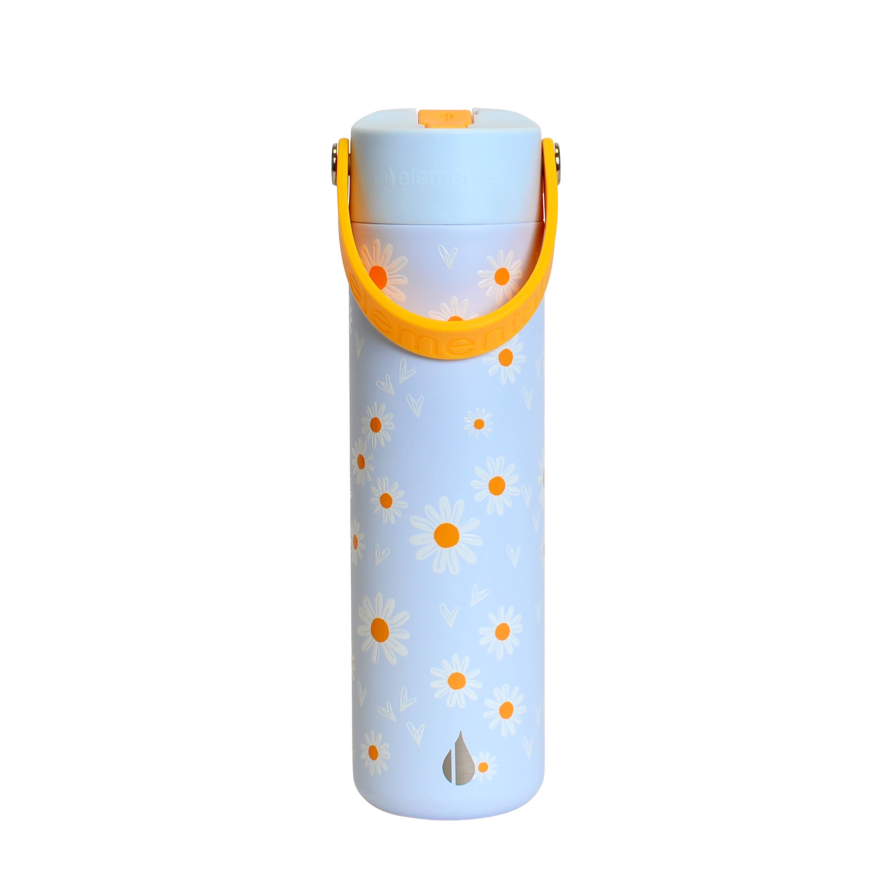Elemental – wholesale Water bottle – Core Insulated Leakproof Bottle w/Handle 24oz - Daisy Daydream0