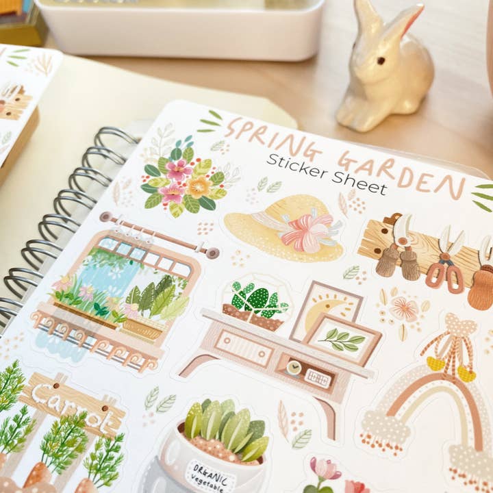 Lettoon - Wholesale Sticker - Sticker Sheet - Spring Garden1
