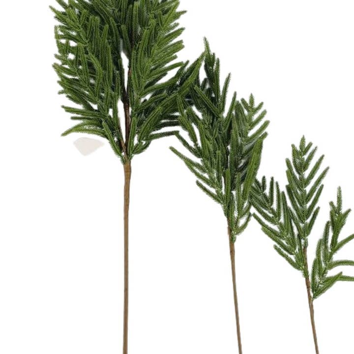 Luxe B Co - Wholesale Artificial Plant - Norfolk Pine Real Touch Chrismas Stems Green Faux
