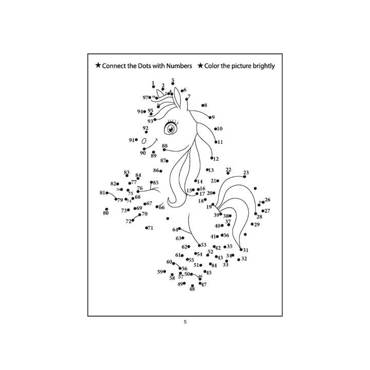 Larsen Falls Gifts and Publishing - Wholesale Coloring Book - Kids & Baby - Unicorn Dot to Dot Coloring Book for Kids6