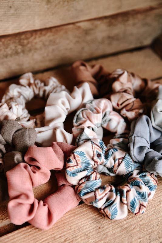 Hairjewelz by Elle - Wholesale Scrunchie - Dames - Scrunchie Original "Etnic Peacock" - Bamboo cotton2