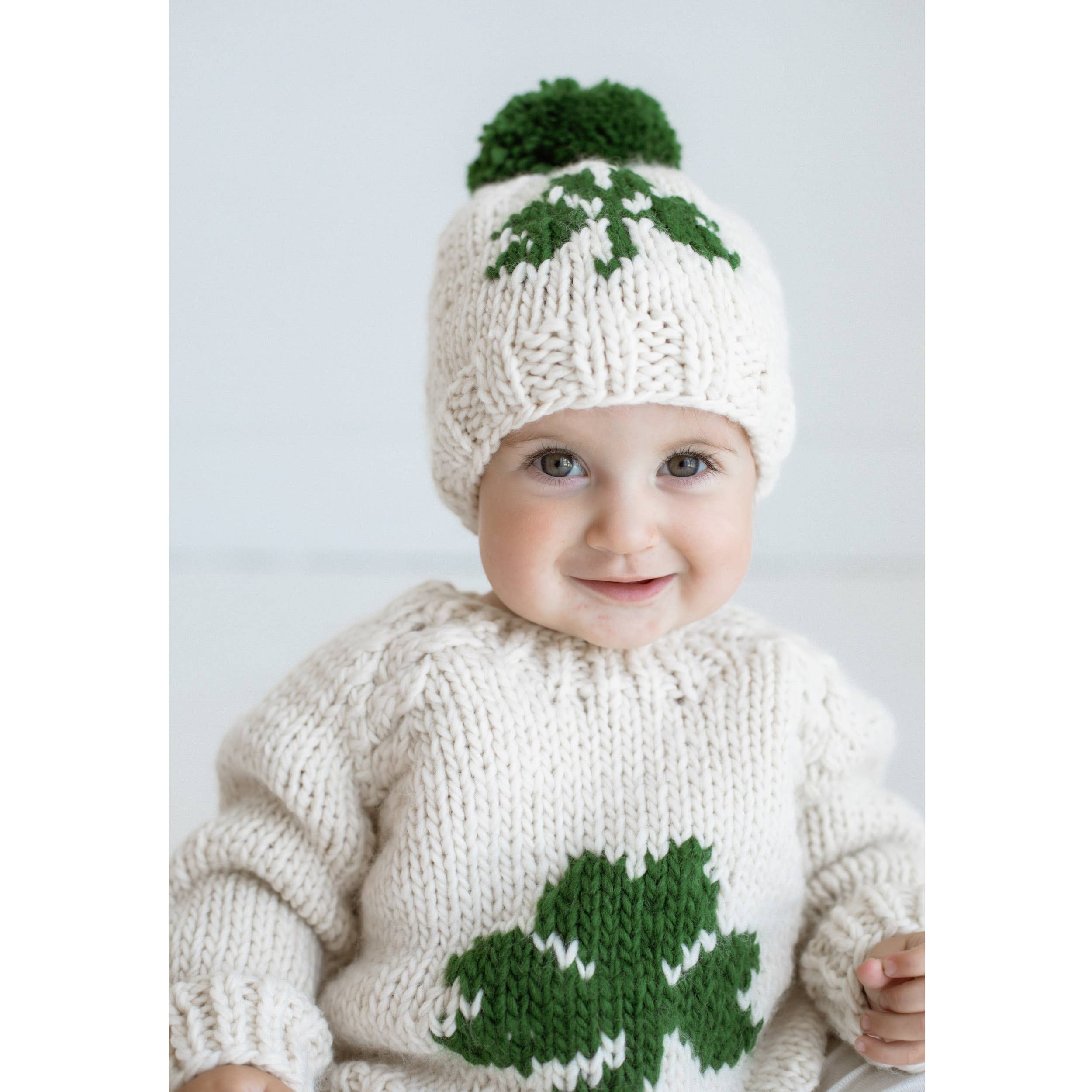 Huggalugs - Vente Pull en maille – bébé - Chandail à col rond Shamrock pour bébés et tout-petits1