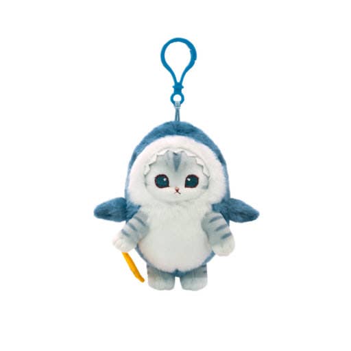 K-Wonderland - Venta al por mayor Llavero - Unisex - Llavero de Peluche con Disfraz de Tiburón Mofusand– 9cm2
