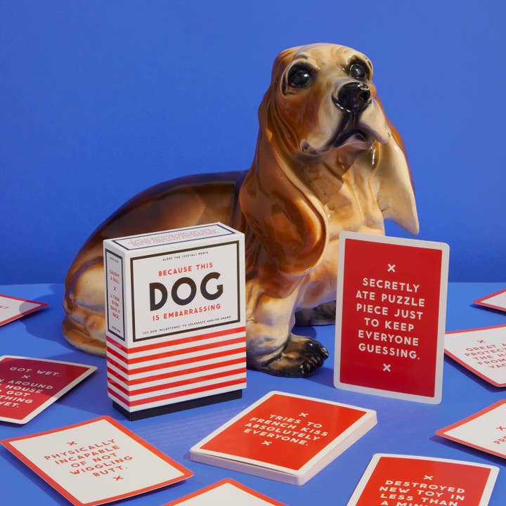 Chronicle Books - Wholesale Card Game - Brass Monkey Because This Dog Is Embarrassing - Pet Shame/Praise Deck