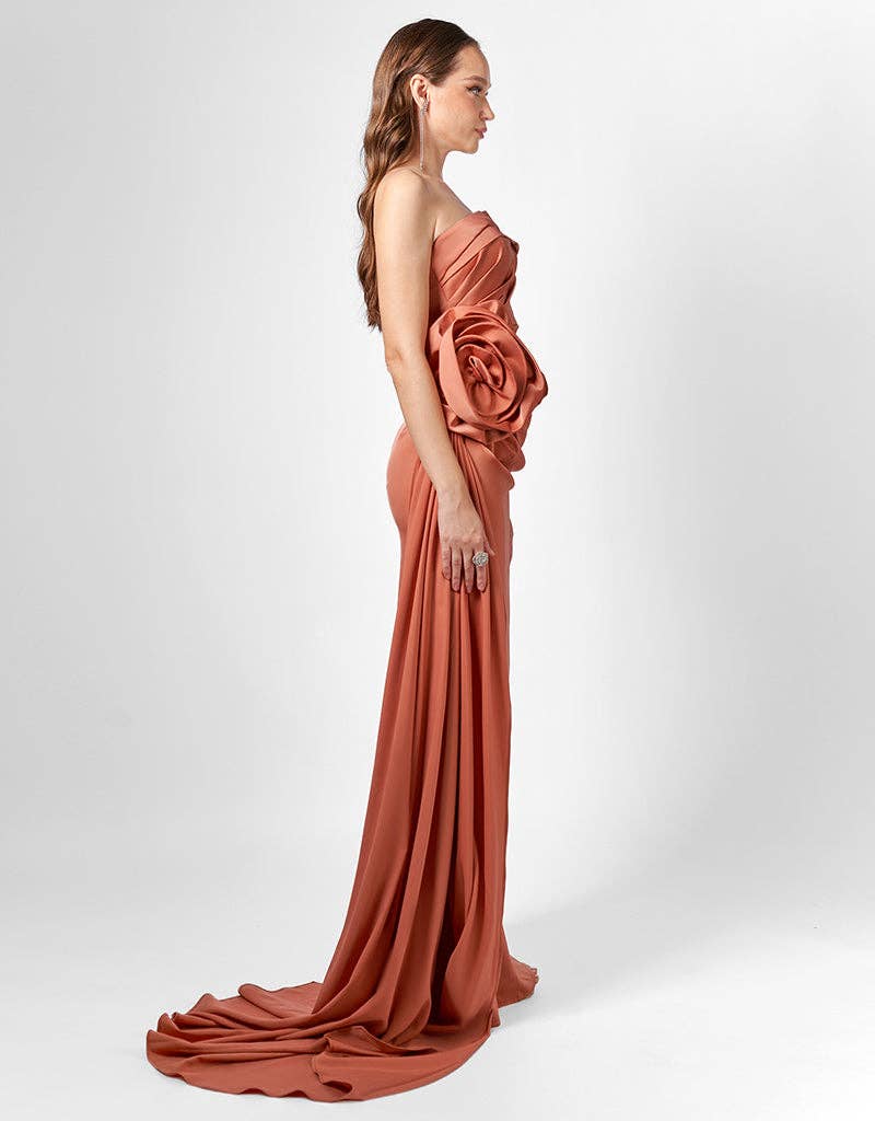 AMELIA STRAPLESS ROSE GOWN B78D22L for wholesale on Faire1