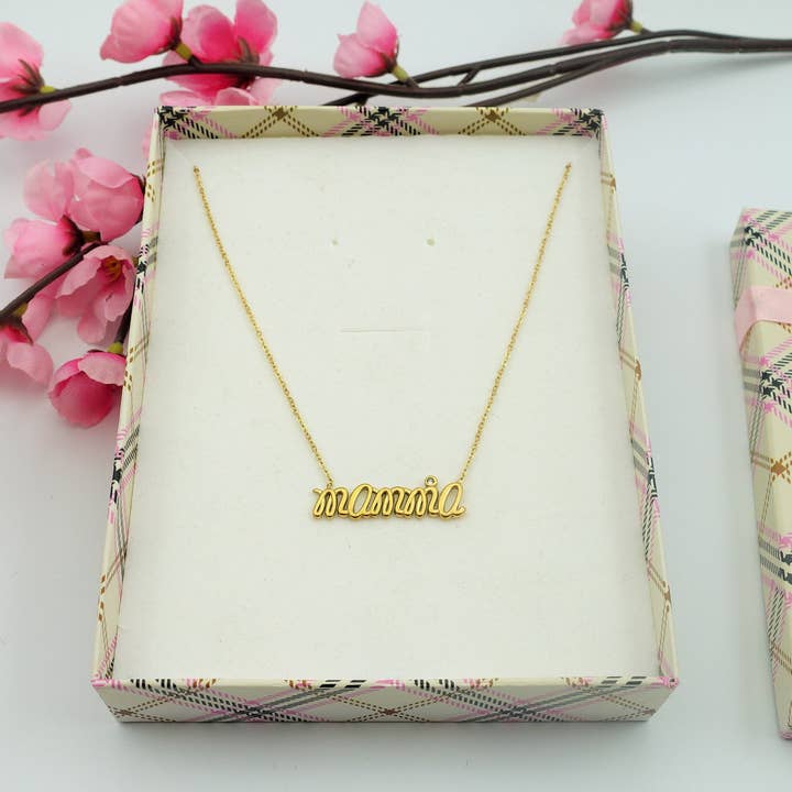 Daemon srls - Wholesale Pendant/Charm Necklace - Collana Con scritta MAMMA in Acciaio Inossidabile5