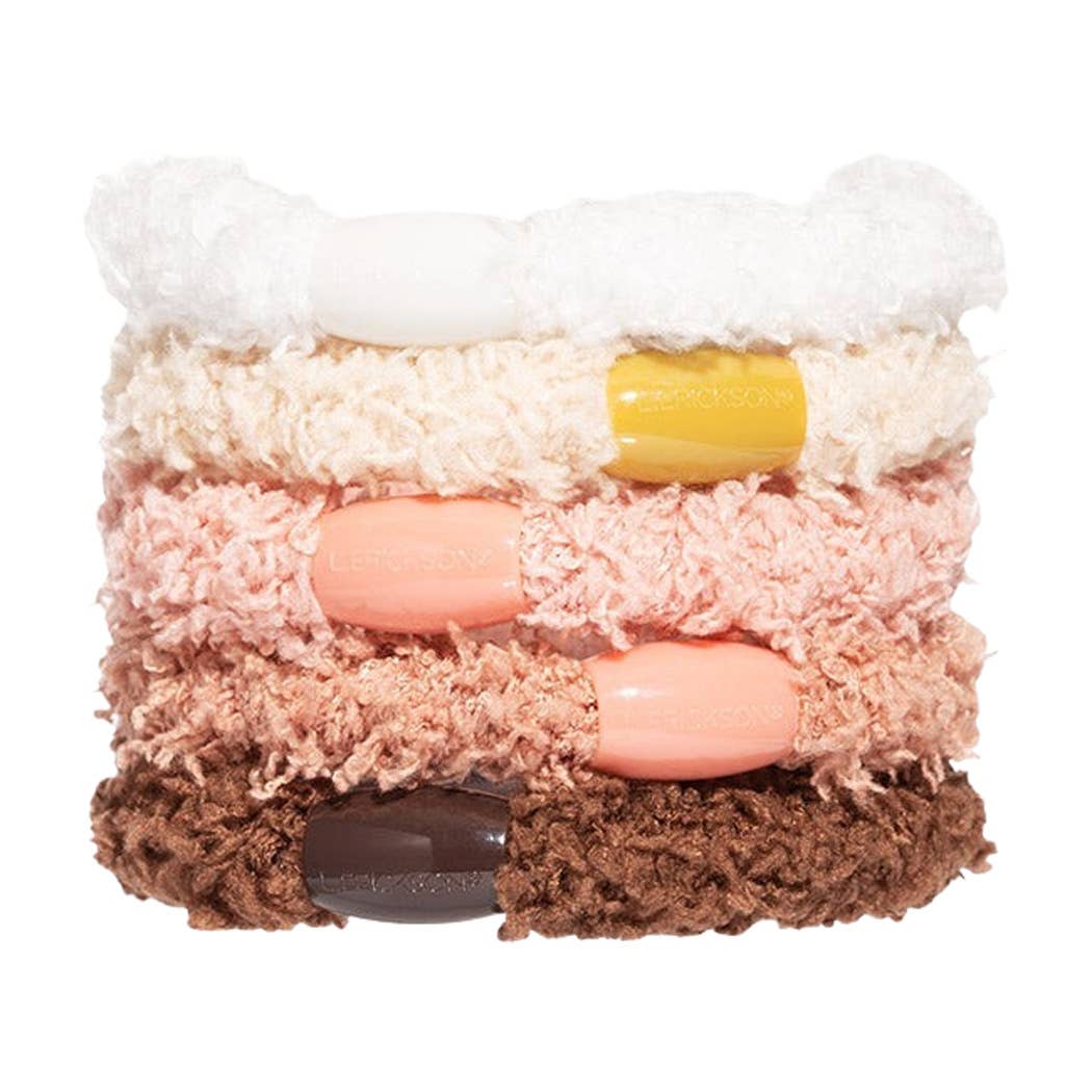 France Luxe/L. Erickson - Vente Élastique à cheveux - Paquet de 5 Cozy Pony5