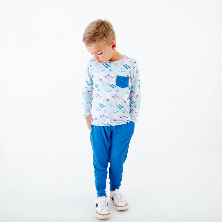 Bearly Skating By Pocket Tee And Jogger Set for wholesale by Dreamiere