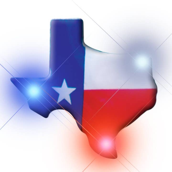 Blinkee.com, LLC - Wholesale Lapel pin/button - Texas Flashing Body Light Lapel Pins1