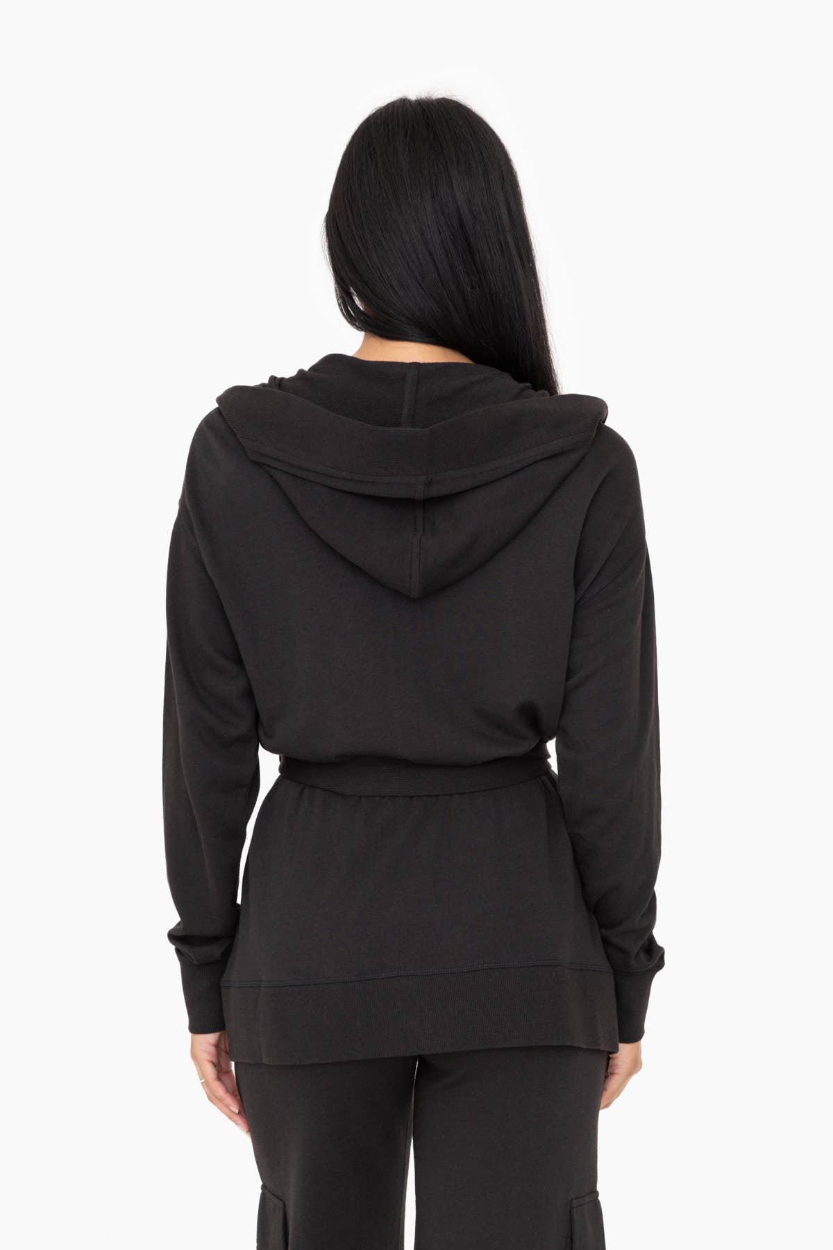 Mono B - Venta al por mayor Cárdigan - Mujer - VERDE - Cárdigan cruzado en mezcla de algodón orgánico6