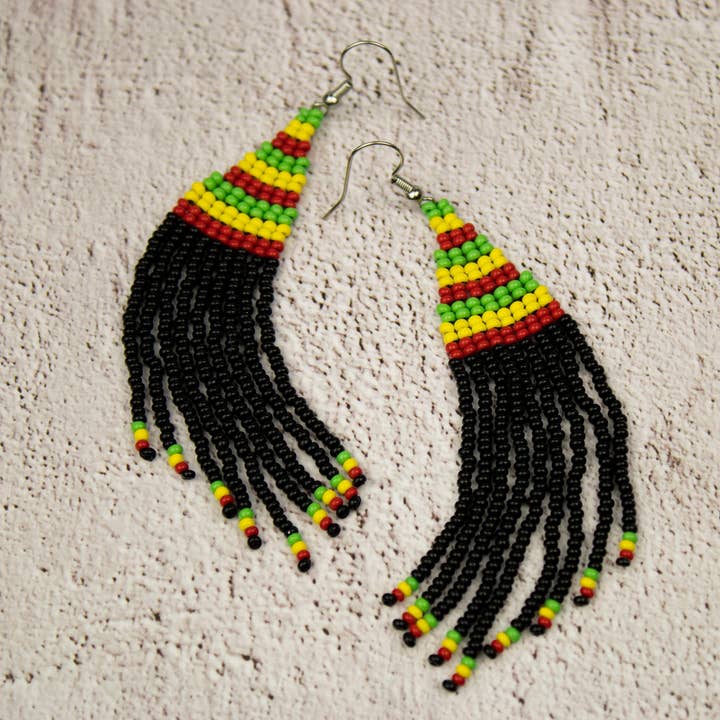 Rasta Earrings Reggae Style Rastafarian Culture Caribbean Islands Jamaica Jewelry for wholesale by Ninolia