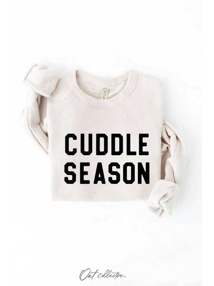OAT COLLECTIVE - Wholesale Graphic Sweatshirt - Women's - CUDDLE SEASON Graphic Sweatshirt