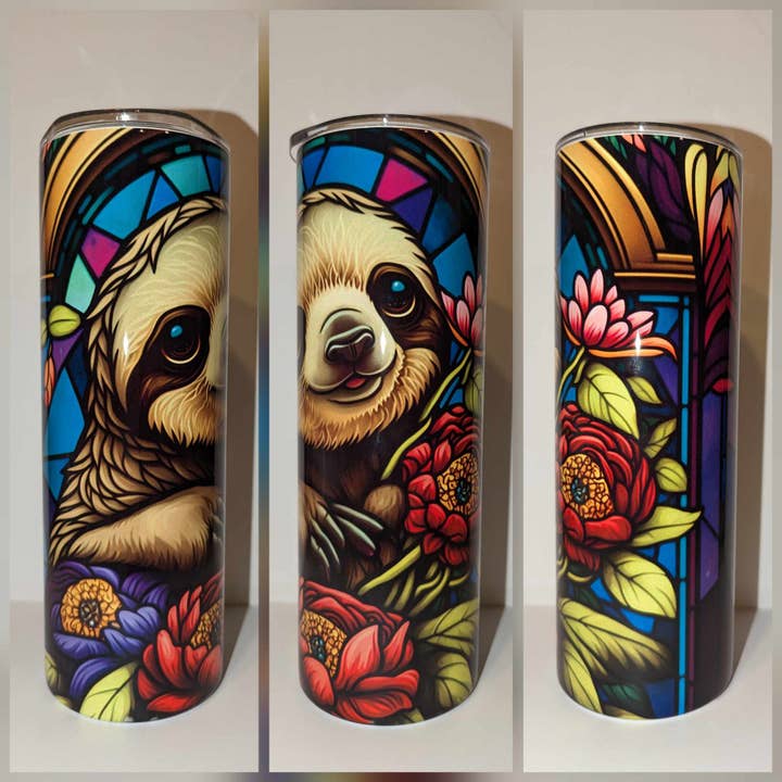 ROTD Crafter's Corner - Wholesale Insulated Mug/Tumbler - 20oz Sublimation Tumbler w/plastic straw1