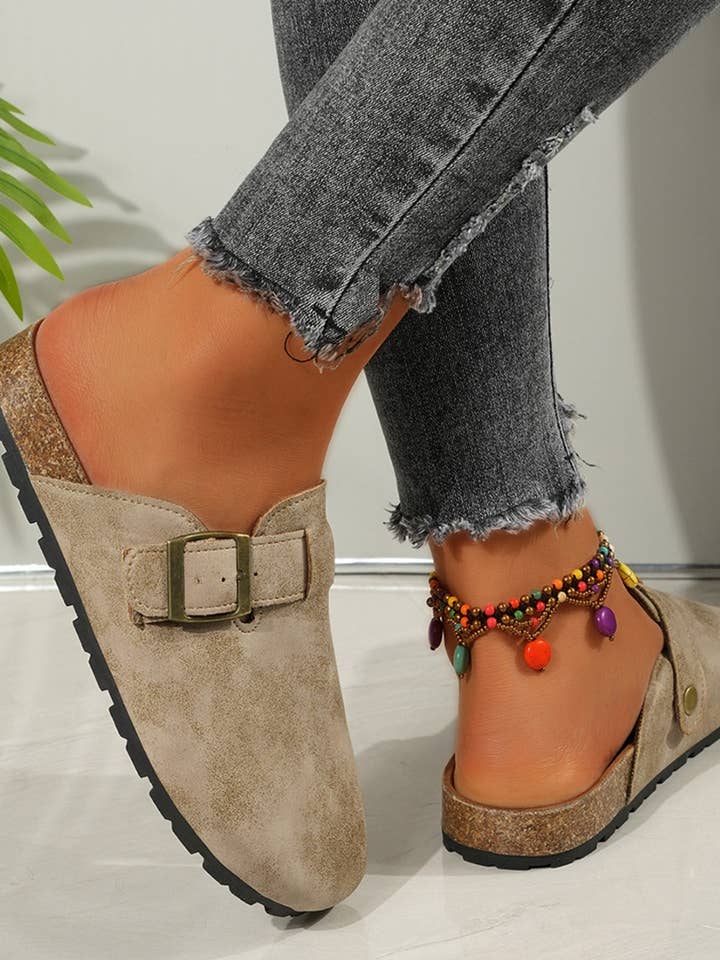 Beyond Apparel - Wholesale Slip On Sneakers - Women's - Round Toe Buckle Slip-Ons2