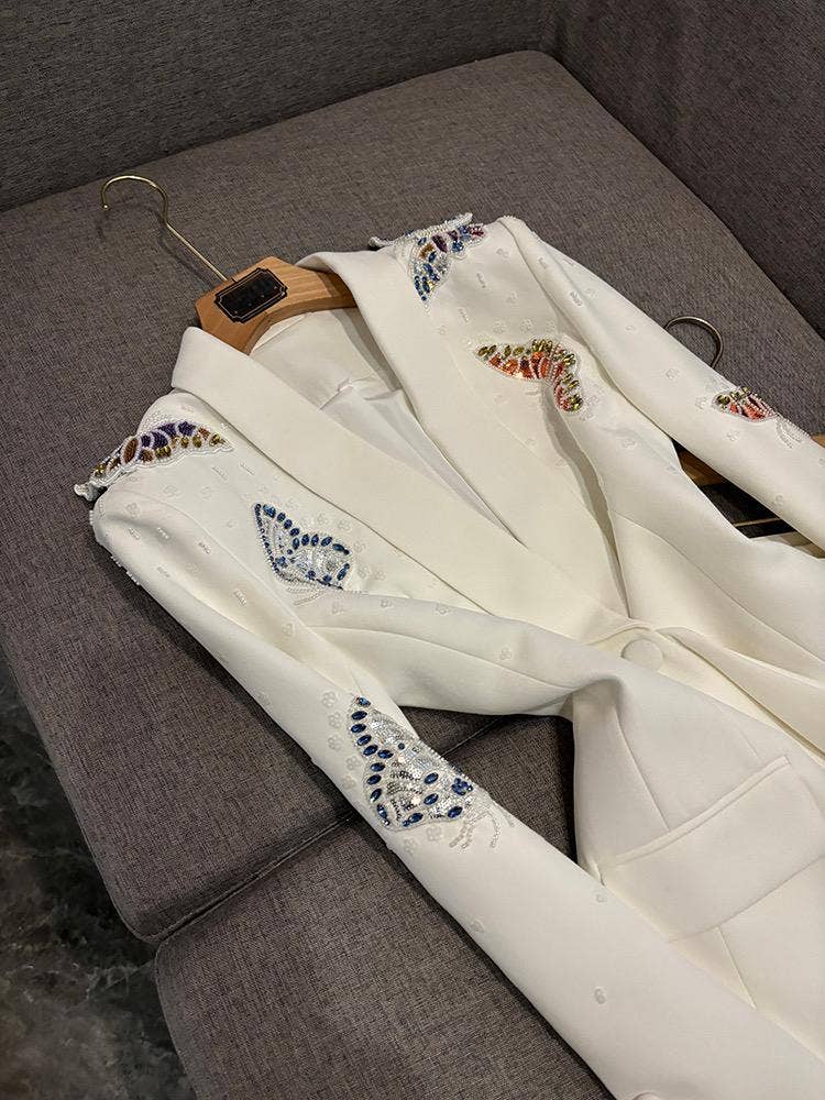 Negro Conjunto de traje de diamante con mariposa 3D hecha a mano SY402 de venta al por mayor en Faire11