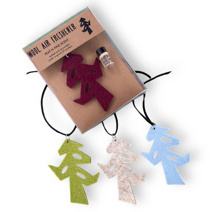 Tree Wool Air Freshener Kit - Peat N Pine Scent for wholesale by Sweet Pea Cole