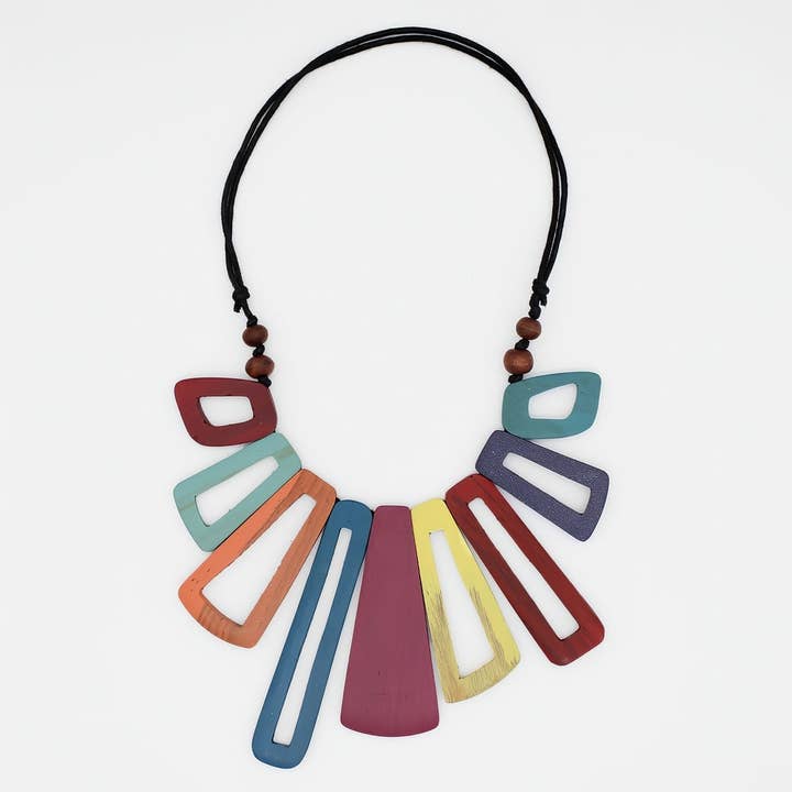 Collar Boho Bloom Multicolor para venta al por mayor de Sylca Designs