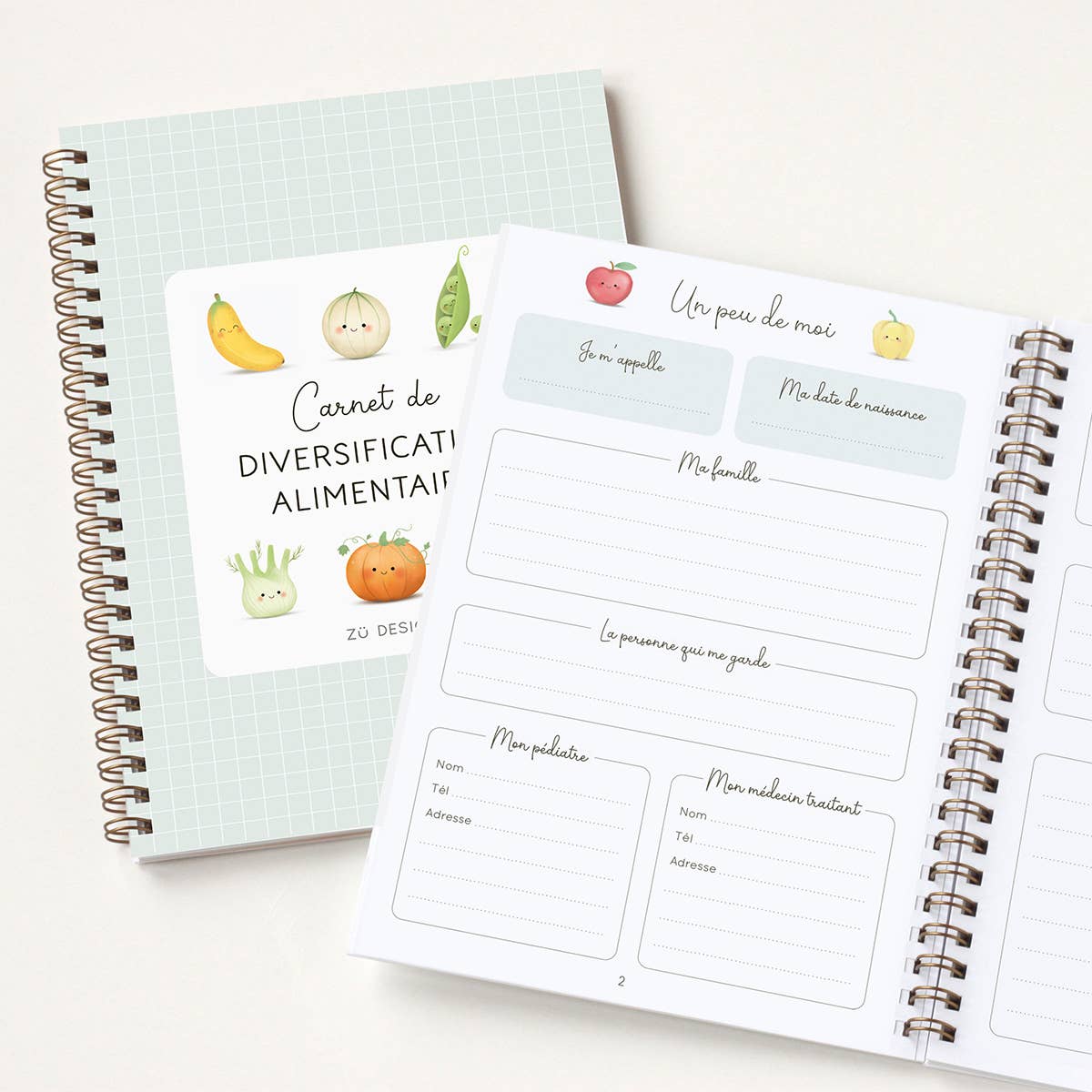 Zü – wholesale Book – Kids – Baby's food diversification record, baby tracking6